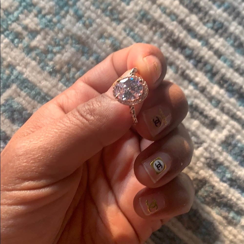 Australian Crystal Oval Stone Ring...